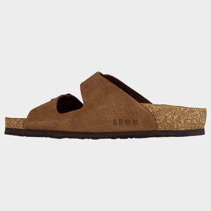 Γυναικείες παντόφλες LEON LADY BROWN SUEDE - 5