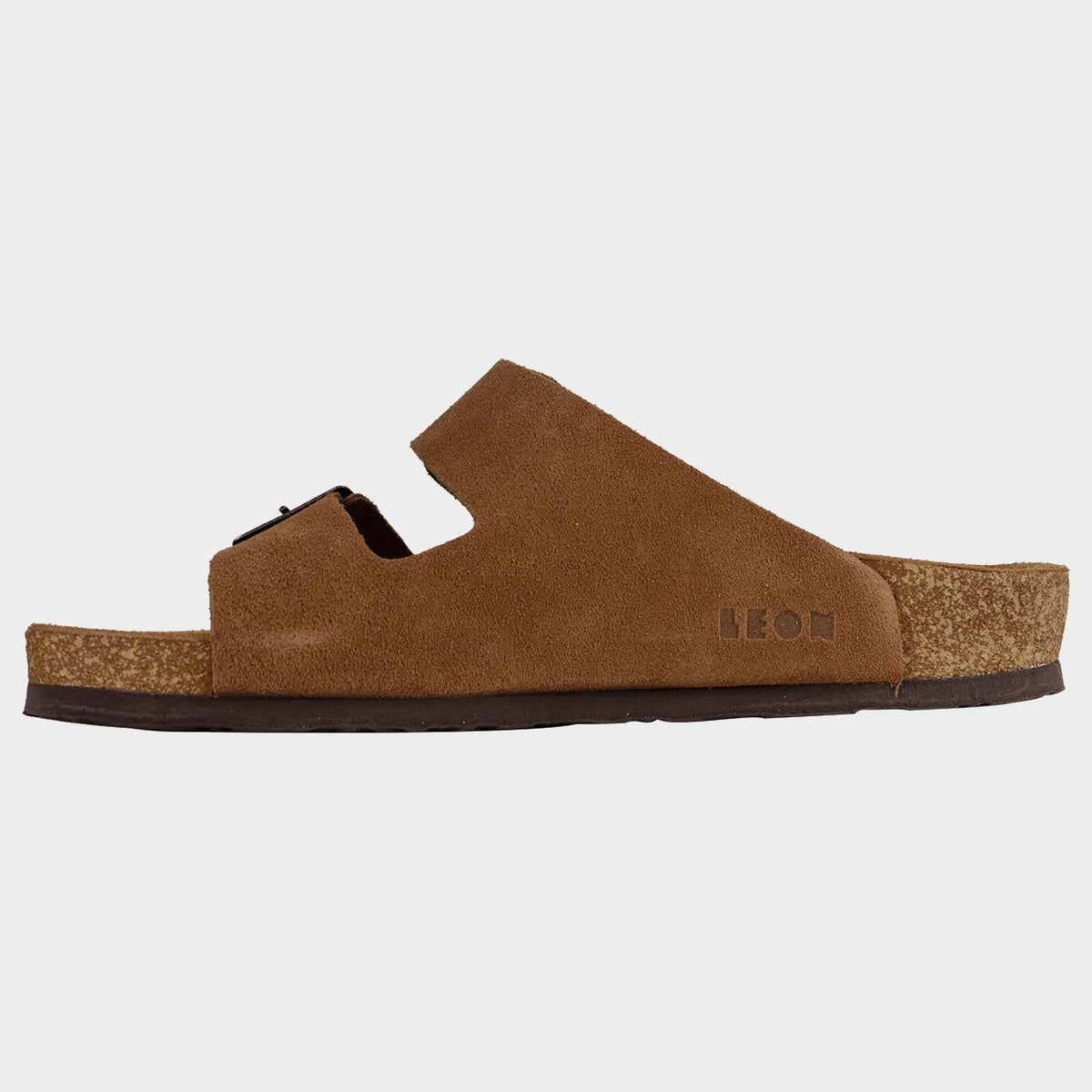 Ανδρικές παντόφλες LEON MAN BROWN SUEDE - 4