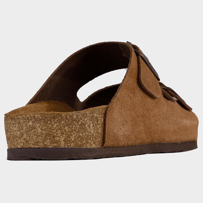 Ανδρικές παντόφλες LEON MAN BROWN SUEDE - 5