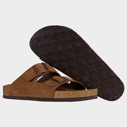 Ανδρικές παντόφλες LEON MAN BROWN SUEDE - 6