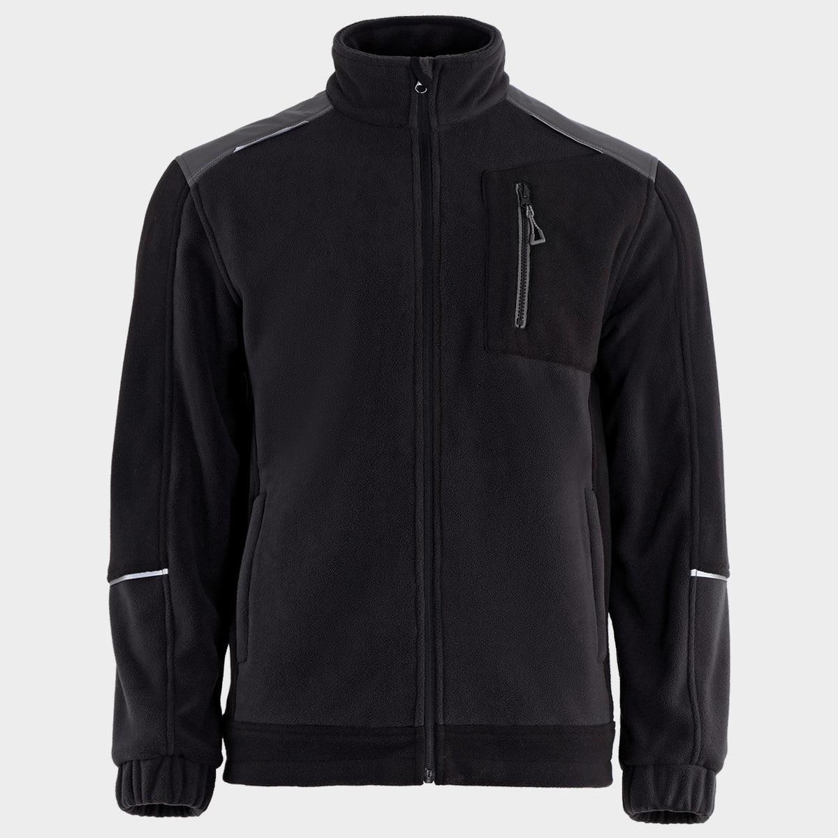 Ζακέτα φλιζ REVOLT FLEECE BLACK - 1