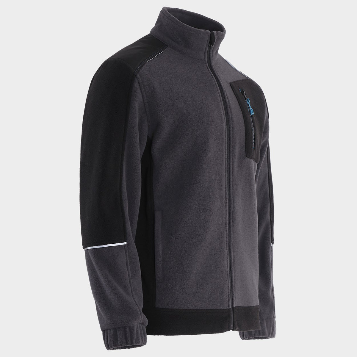 Ζακέτα φλιζ REVOLT FLEECE GREY/BLACK/PETROL - 4