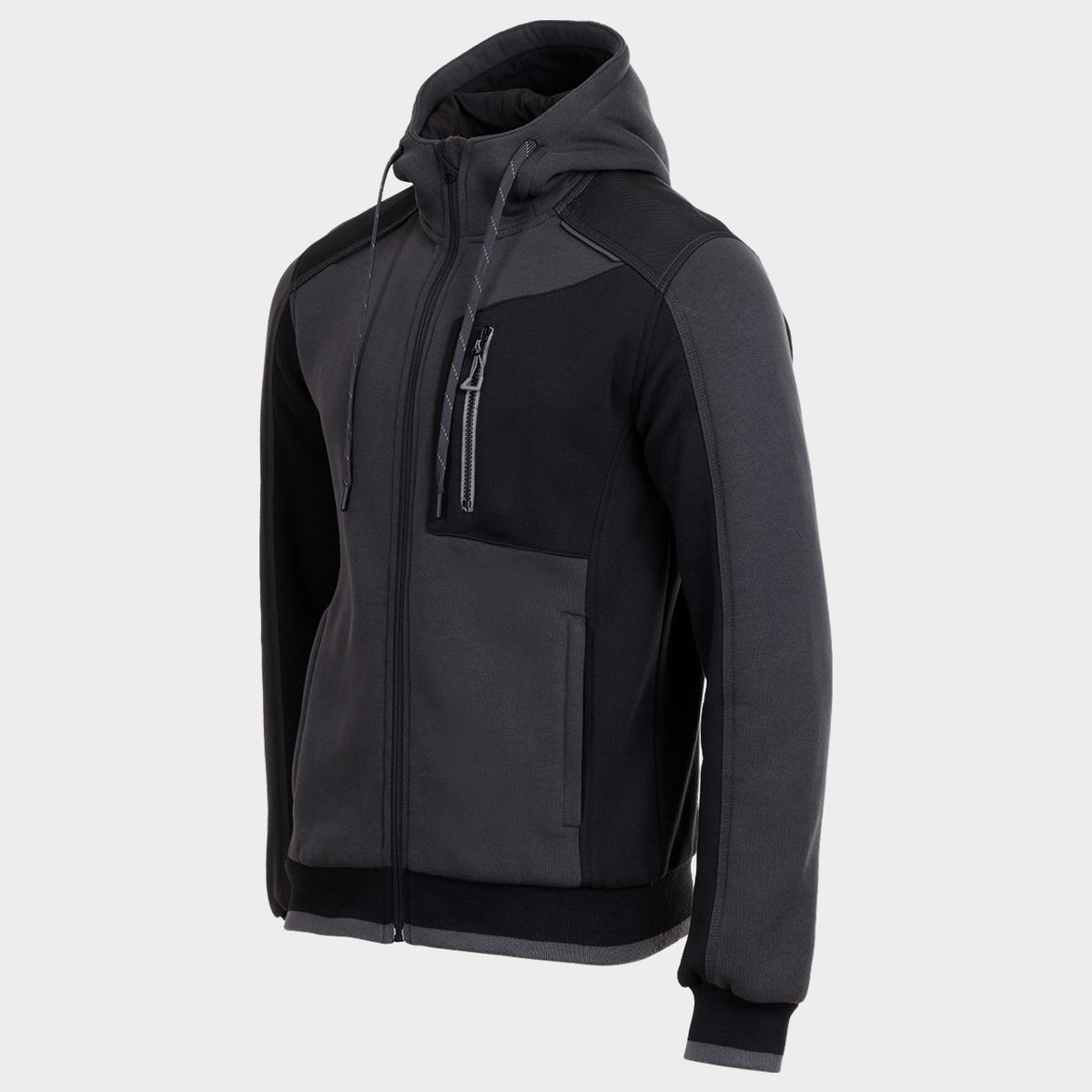 Ζακέτα φούτερ REVOLT GREY/BLACK - 3