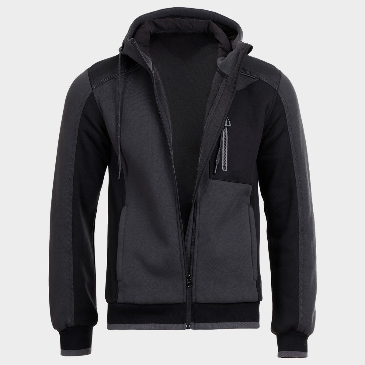 Ζακέτα φούτερ REVOLT GREY/BLACK - 5