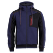 Ζακέτα φούτερ REVOLT NAVY BLUE/BLACK - 1