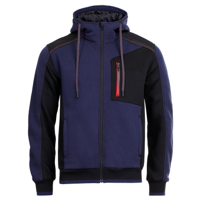 Ζακέτα φούτερ REVOLT NAVY BLUE/BLACK - 1