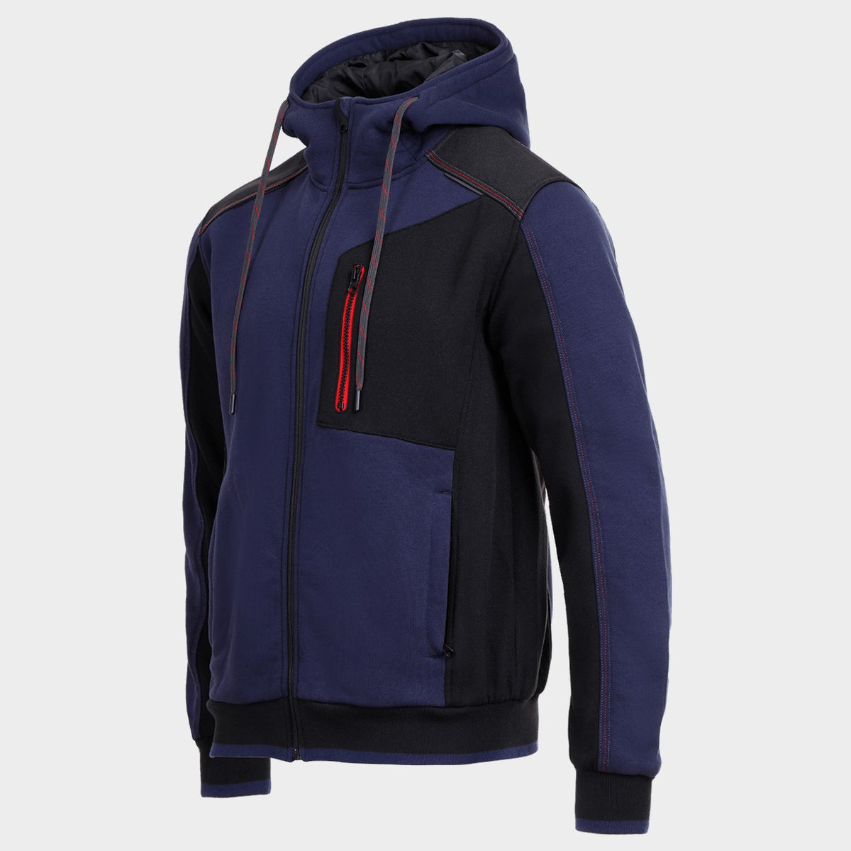 Ζακέτα φούτερ REVOLT NAVY BLUE/BLACK - 3