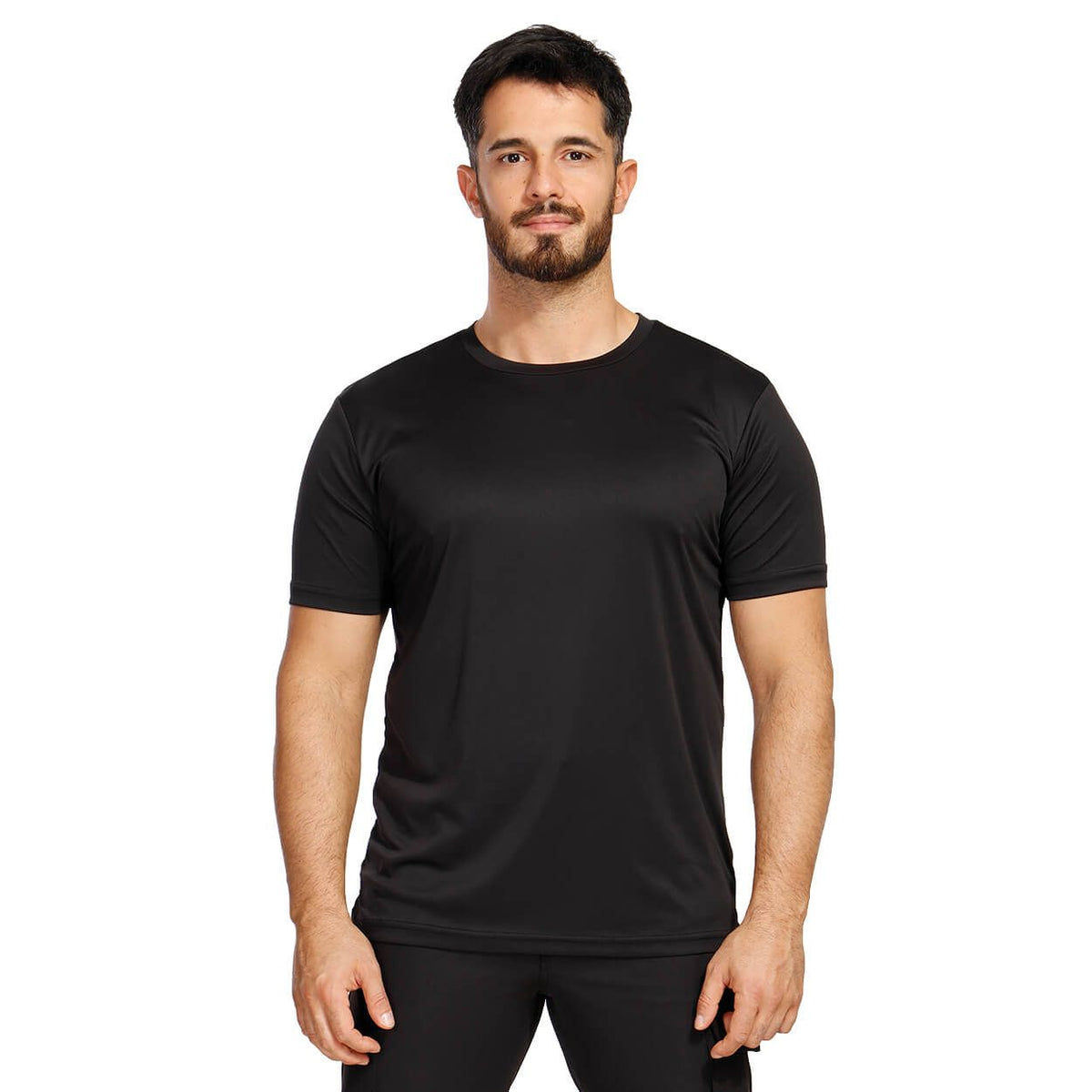 Κοντομάνικη μπλούζα FIT BLACK - 2