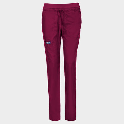 Γυναικείο ιατρικό παντελόνι CHEROKEE MR TAPERED BURGUNDY WWE105 - 1