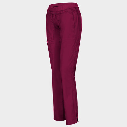 Γυναικείο ιατρικό παντελόνι CHEROKEE MR TAPERED BURGUNDY WWE105 - 3