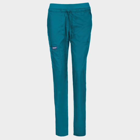 Γυναικείο ιατρικό παντελόνι CHEROKEE MR TAPERED CARIBBEAN BLUE WWE105 - 1