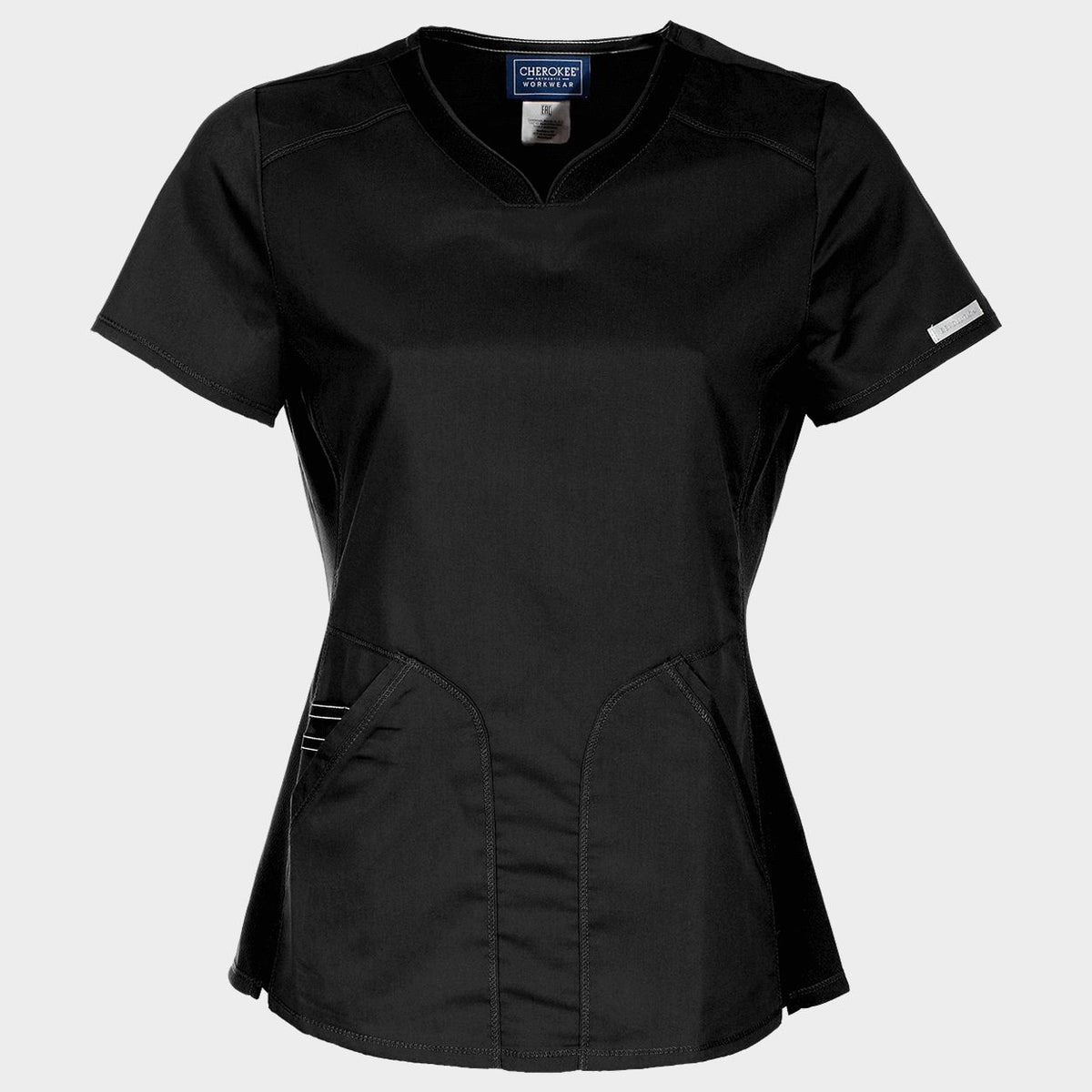 Ιατρική μπλούζα CHEROKEE V-NECK BLACK WWE601. Women's - 1