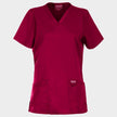 Γυναικεία ιατρική μπλούζα CHEROKEE V-NECK BURGUNDY WWE620 - 1