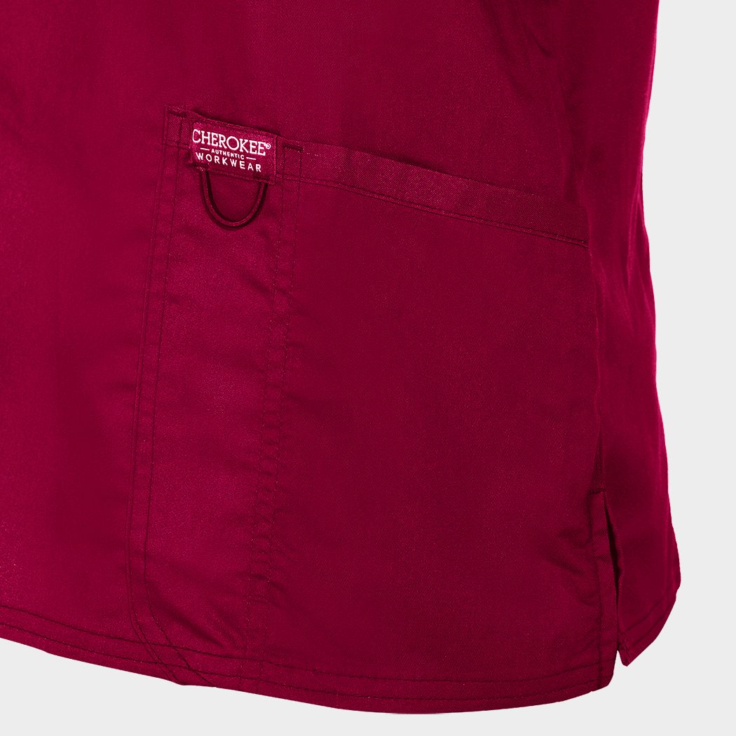 Γυναικεία ιατρική μπλούζα CHEROKEE V-NECK BURGUNDY WWE620 - 6