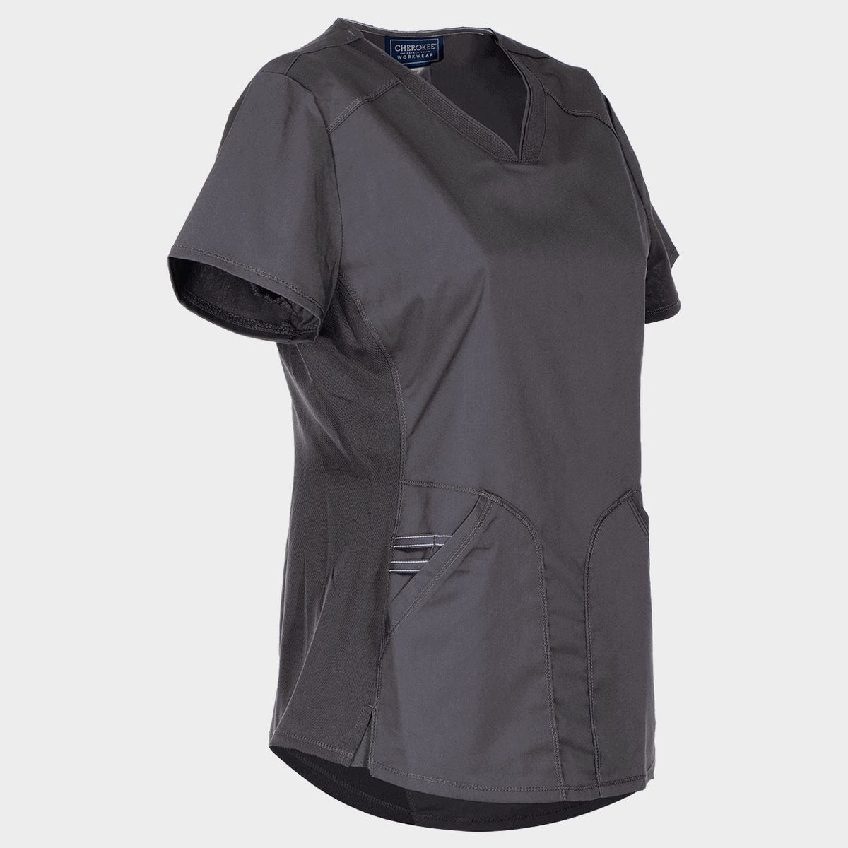 Γυναικεία ιατρική μπλούζα CHEROKEE V-NECK GREY WWE601 - 3