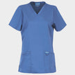 Γυναικεία ιατρική μπλούζα CHEROKEE V-NECK LIGHT BLUE WWE620 - 1