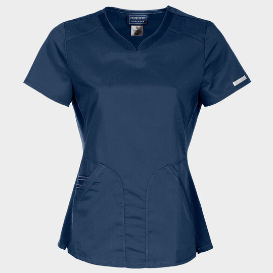 Γυναικεία ιατρική μπλούζα CHEROKEE V-NECK NAVY WWE601 - 1