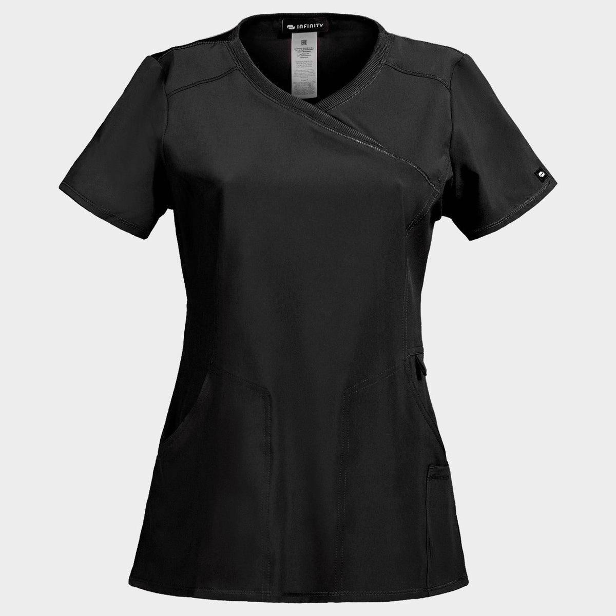Γυναικεία ιατρική μπλούζα CHEROKEE WRAP BLACK CKE2625A - 1