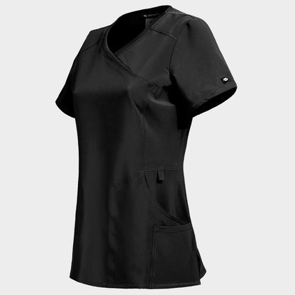 Γυναικεία ιατρική μπλούζα CHEROKEE WRAP BLACK CKE2625A - 3