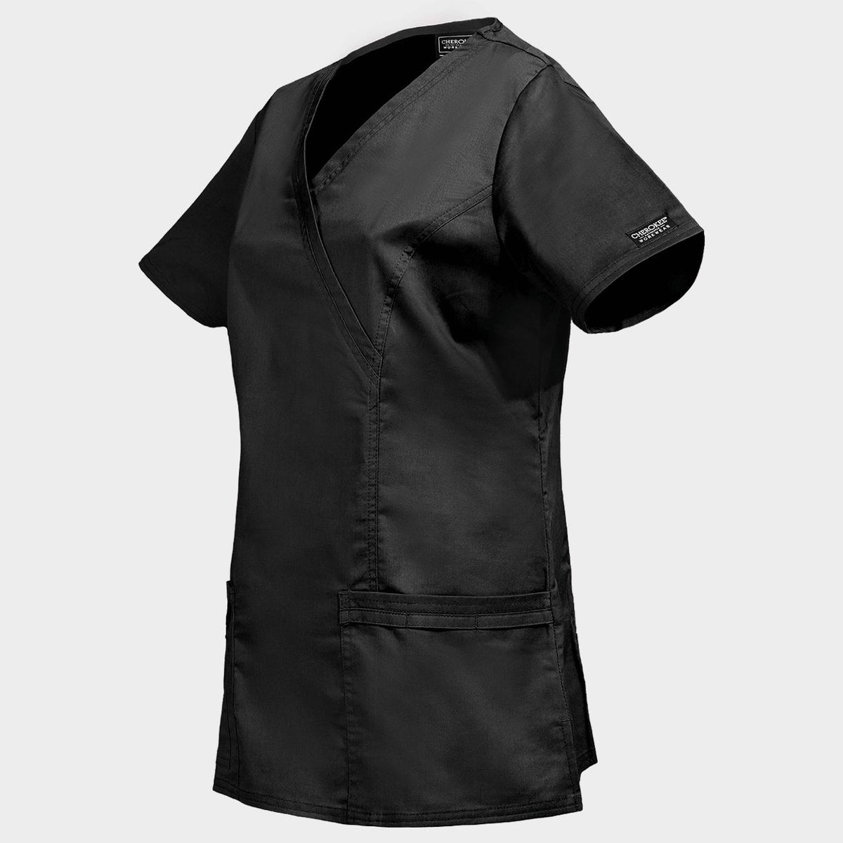 Γυναικεία ιατρική μπλούζα CHEROKEE WRAP BLACK WWE4728 - 3