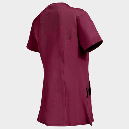 Γυναικεία ιατρική μπλούζα CHEROKEE WRAP BORDEAUX CKE2625A - 4