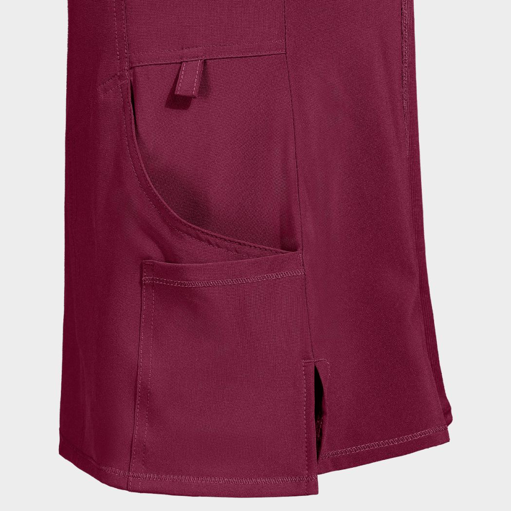 Γυναικεία ιατρική μπλούζα CHEROKEE WRAP BORDEAUX CKE2625A - 6