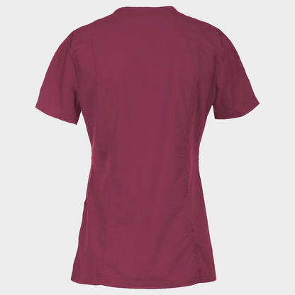Γυναικεία ιατρική μπλούζα CHEROKEE WRAP BURGUNDY WWE610 - 2