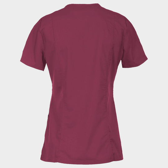 Γυναικεία ιατρική μπλούζα CHEROKEE WRAP BURGUNDY WWE610 - 2