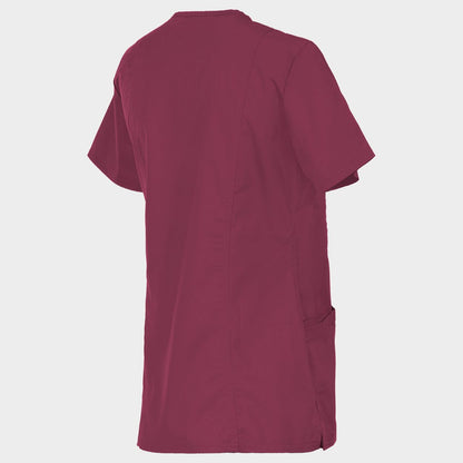 Γυναικεία ιατρική μπλούζα CHEROKEE WRAP BURGUNDY WWE610 - 4