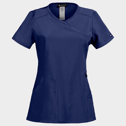 Γυναικεία ιατρική μπλούζα CHEROKEE WRAP DARK BLUE CKE2625A - 1