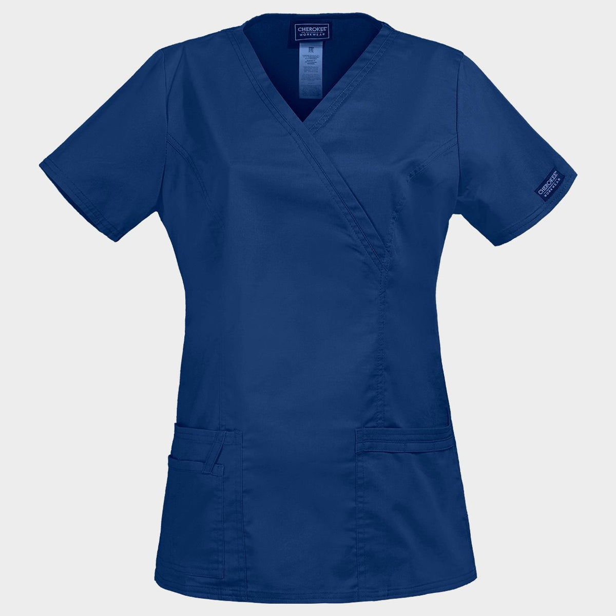 Γυναικεία ιατρική μπλούζα CHEROKEE WRAP DARK BLUE WWE4728 - 1