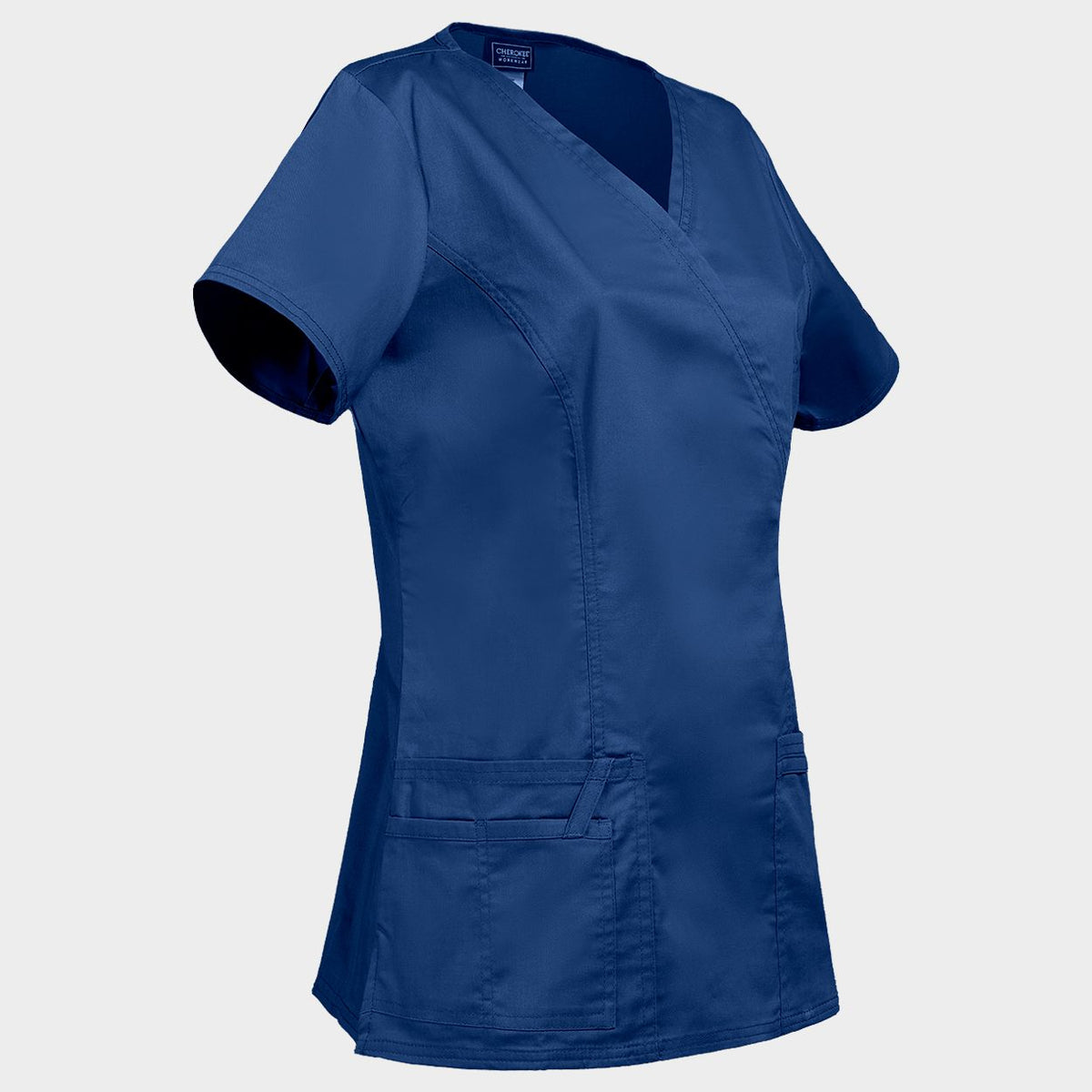 Γυναικεία ιατρική μπλούζα CHEROKEE WRAP DARK BLUE WWE4728 - 4