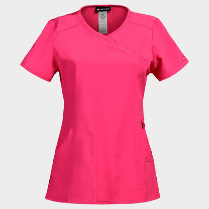 Γυναικεία ιατρική μπλούζα CHEROKEE WRAP PINK CKE2625A - 1