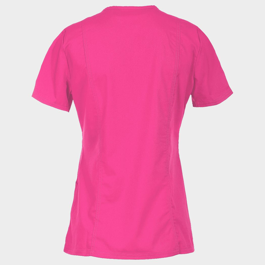 Γυναικεία ιατρική μπλούζα CHEROKEE WRAP PINK WWE610 - 2