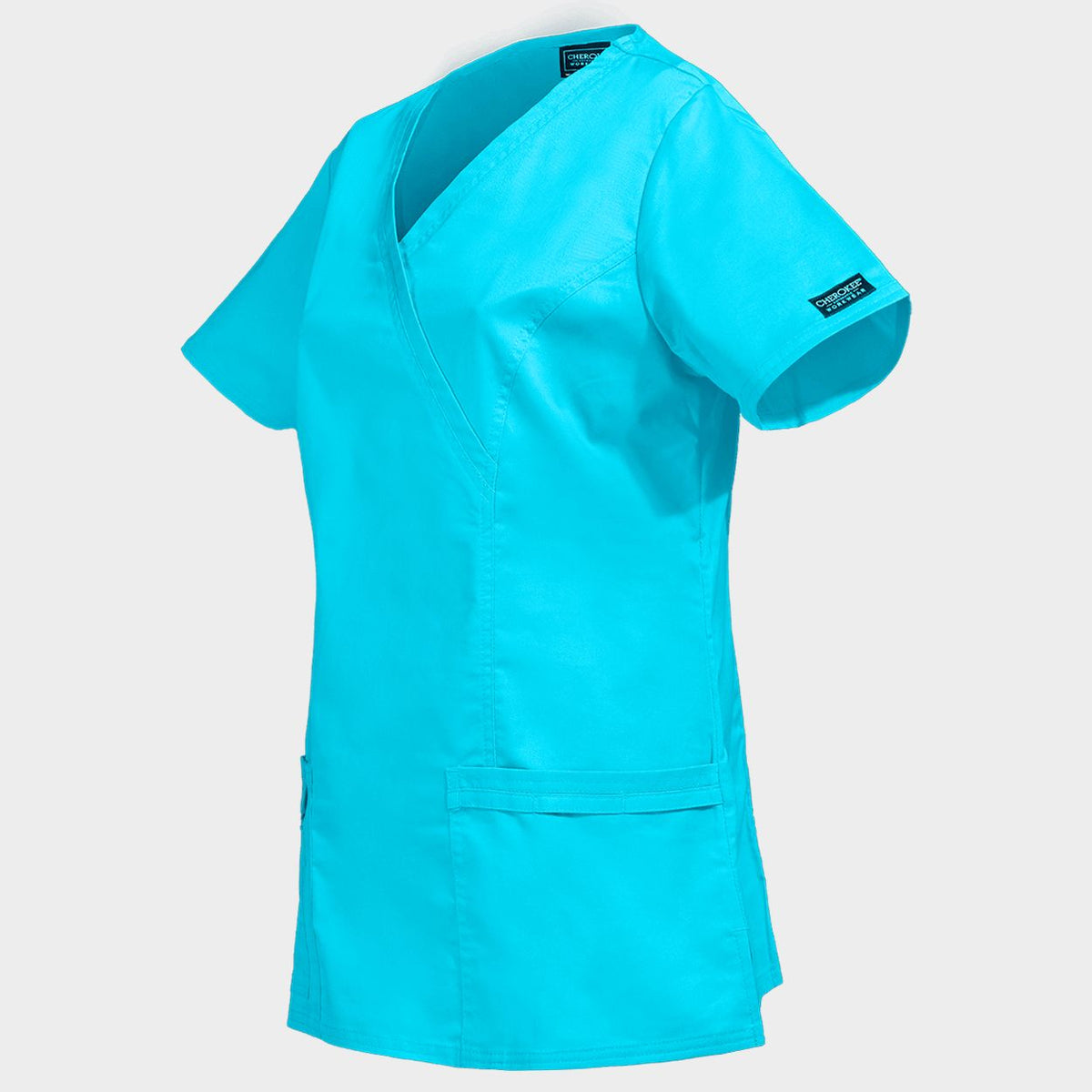 Γυναικεία ιατρική μπλούζα CHEROKEE WRAP TURQUOISE WWE4728 - 3