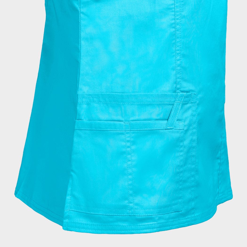 Γυναικεία ιατρική μπλούζα CHEROKEE WRAP TURQUOISE WWE4728 - 6