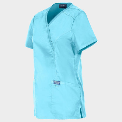 Γυναικεία ιατρική μπλούζα CHEROKEE WRAP TURQUOISE WWE610 - 3