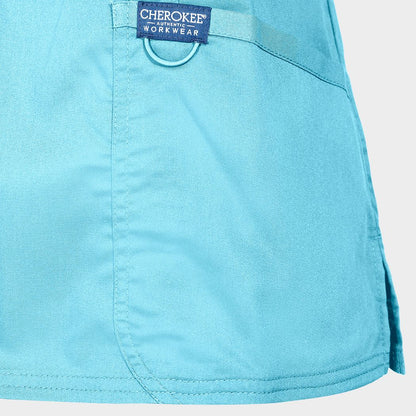 Γυναικεία ιατρική μπλούζα CHEROKEE WRAP TURQUOISE WWE610 - 5