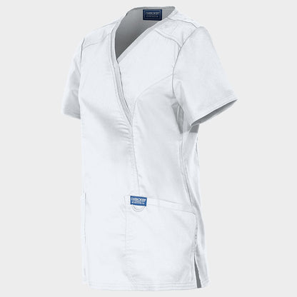 Γυναικεία ιατρική μπλούζα CHEROKEE WRAP WHITE WWE610 - 3