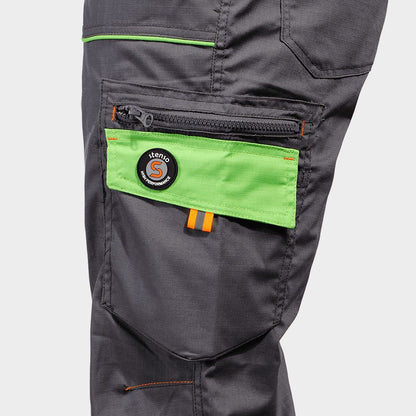 Φόρμα εργασίας PRISMA LIGHT STRETCH GREY/GREEN - 5