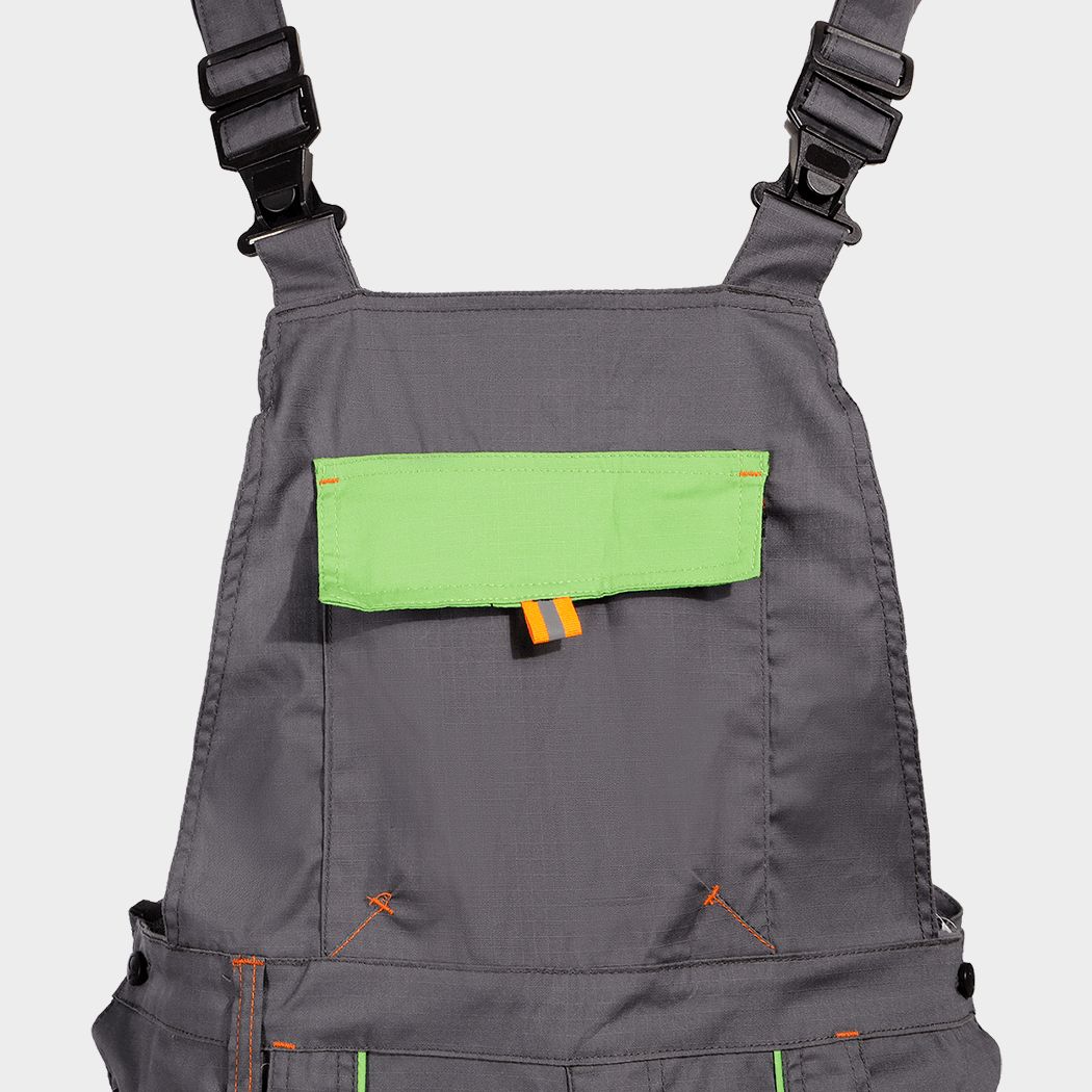 Φόρμα εργασίας PRISMA LIGHT STRETCH GREY/GREEN - 6