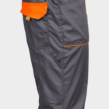 Φόρμα εργασίας PRISMA LIGHT STRETCH GREY/ORANGE - 6
