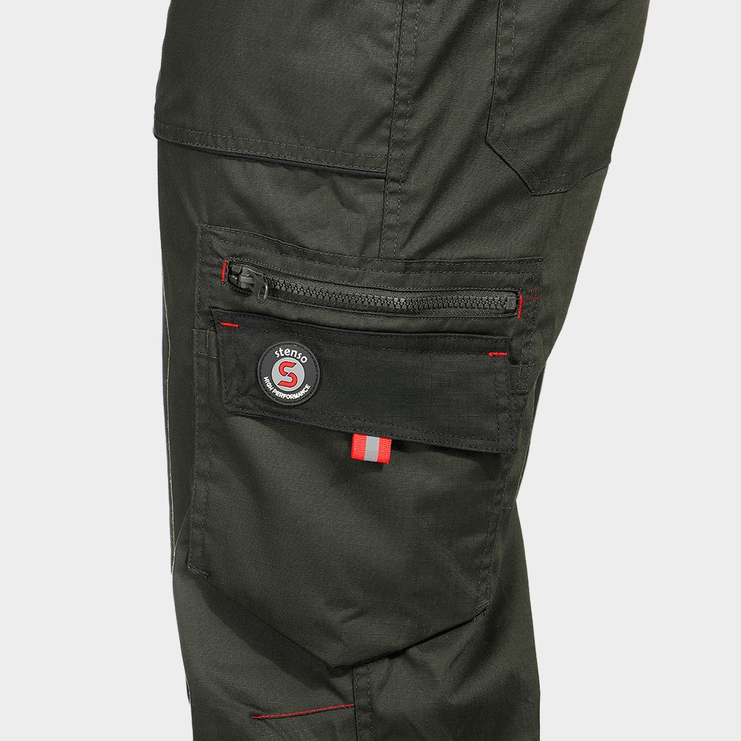 Φόρμα εργασίας PRISMA LIGHT STRETCH OLIVE/BLACK - 4