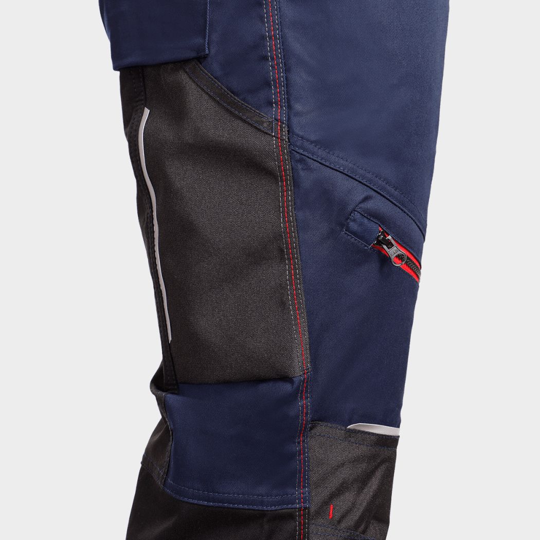 Ολόσωμη φόρμα εργασίας REVOLT 4STRETCH DARK BLUE/BLACK/RED - 6