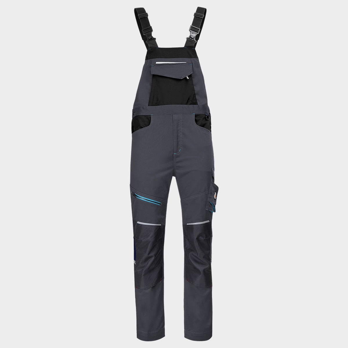 Ολόσωμη φόρμα εργασίας REVOLT 4STRETCH GREY/BLACK/PETROL - 1