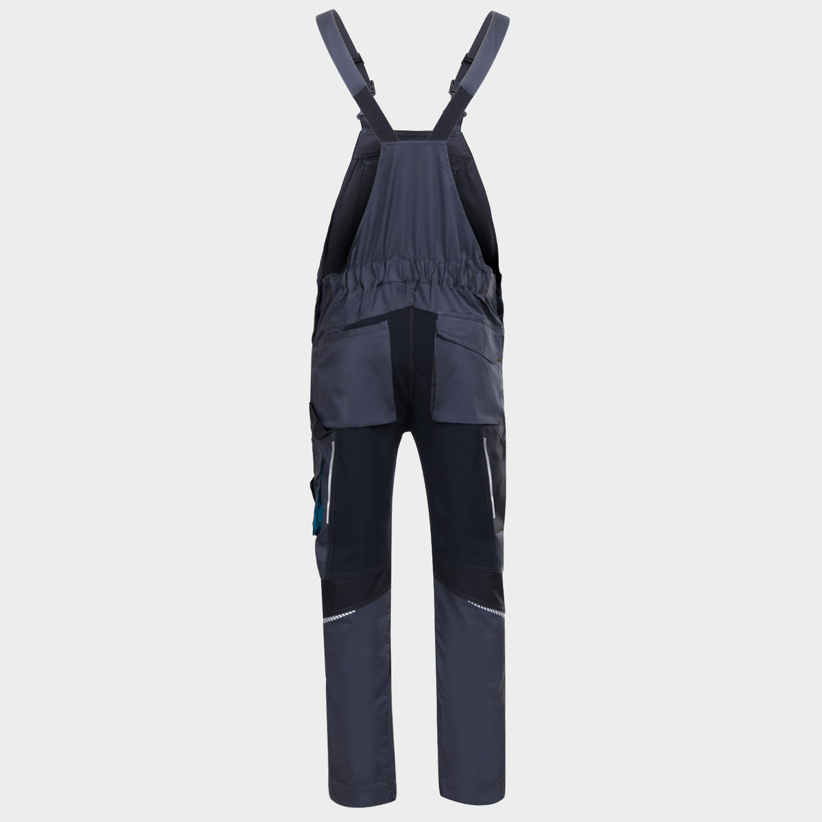 Ολόσωμη φόρμα εργασίας REVOLT 4STRETCH GREY/BLACK/PETROL - 3