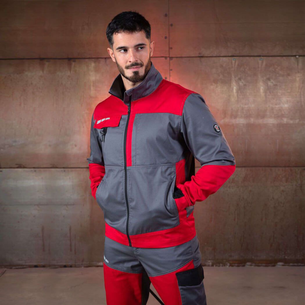 Μπουφάν εργασίας EOS STRETCH RED/GREY - 2