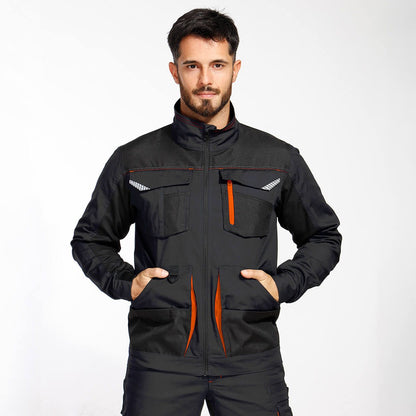 Μπουφάν εργασίας KASTOR STRETCH GREY/ORANGE - 2