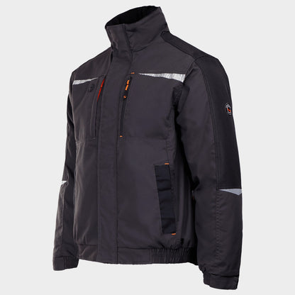Μπουφάν εργασίας KASTOR T/C WINTER GREY/BLACK/ORANGE - 3