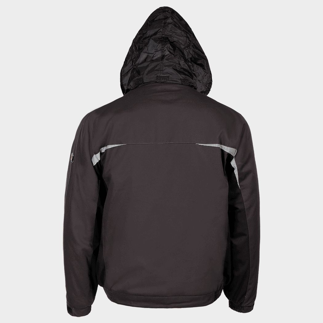 Μπουφάν εργασίας KASTOR WINTER GREY COTTON GREY/BLACK - 7